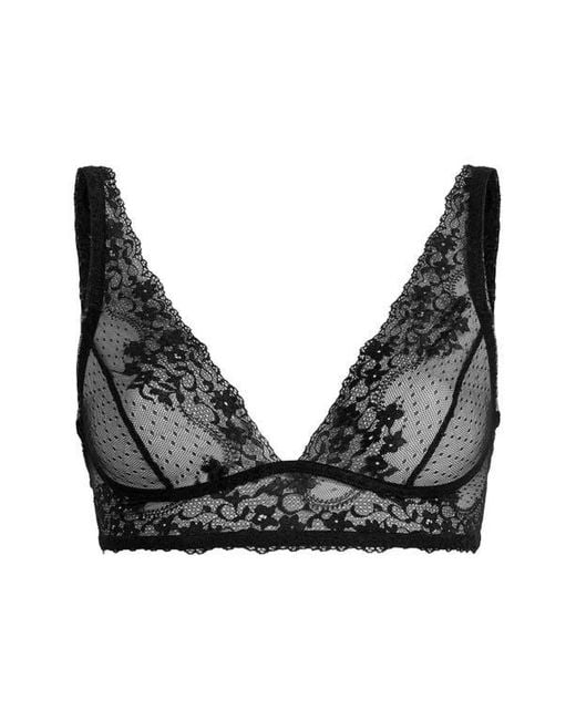 Commando Black Double Take Lace Bralette