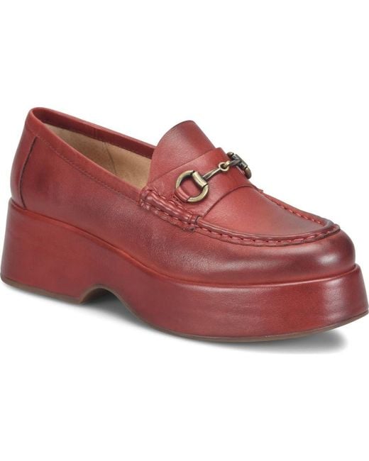 Kork-Ease Red Parson Platform Bit Loafer