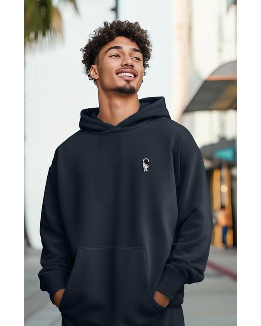 Alix Blue Astronaut Heavyweight Relaxed Hoodie for men