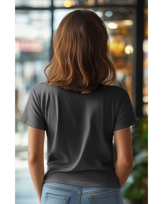 Alix Black Jersey Relaxed Tee