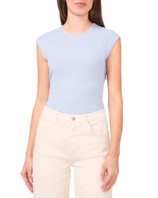 Halogen® Blue Extended Shoulder Sleeveless Top