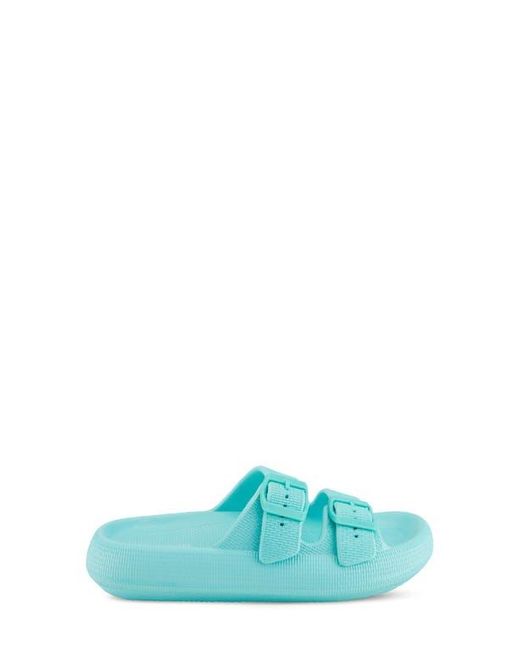 Flexus by Spring Step Blue Bubbles Waterproof Slide Sandal