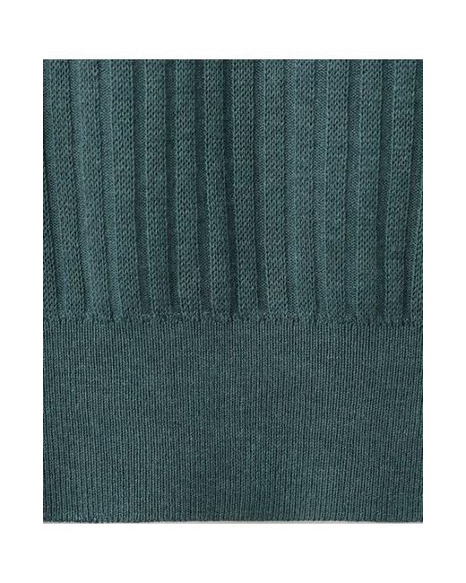 Mango Green Rib Polo for men