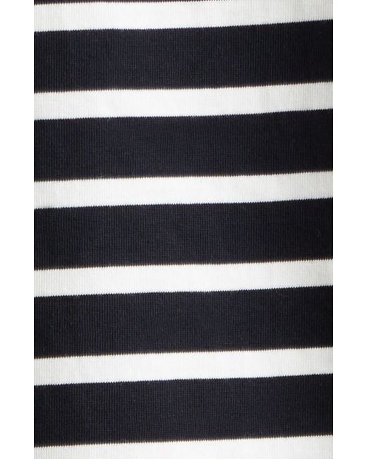 3.1 Phillip Lim Black Stripe Drape T-shirt Slipdress