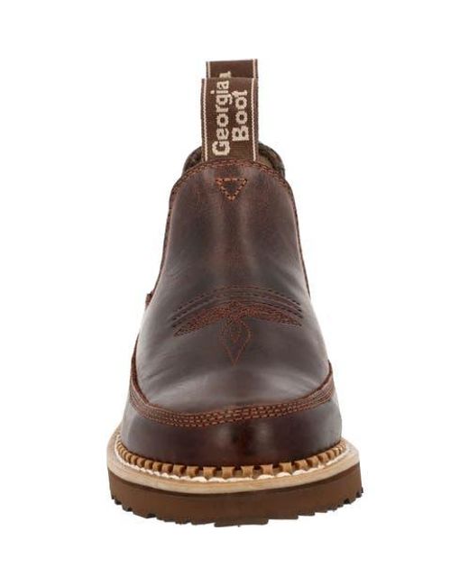 Georgia Boot Brown Romeo Work Shoe