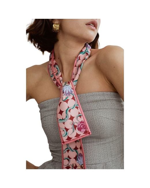 Lost Pattern Brown Dream Silk Scarf