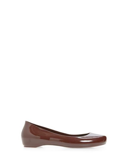 Jeffrey Campbell Brown Fixed Split Toe Jelly Flat