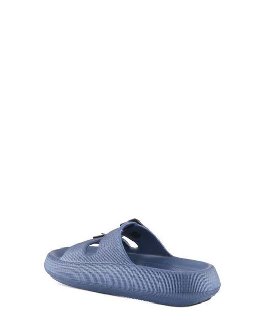 Flexus by Spring Step Blue Bubbles Waterproof Slide Sandal