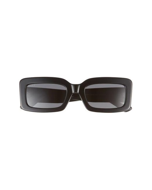 DIFF Black Indy 51Mm Polarized Rectangular Sunglasses