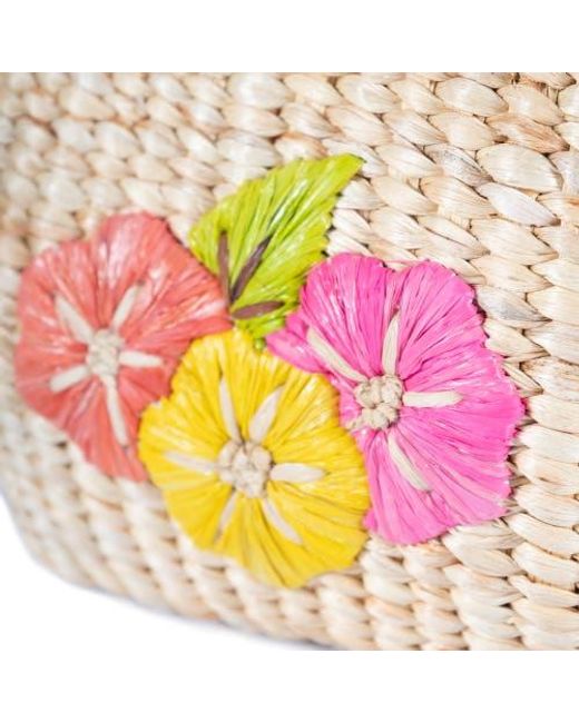 Jelavu Pink Kaia Small Woven Handbag