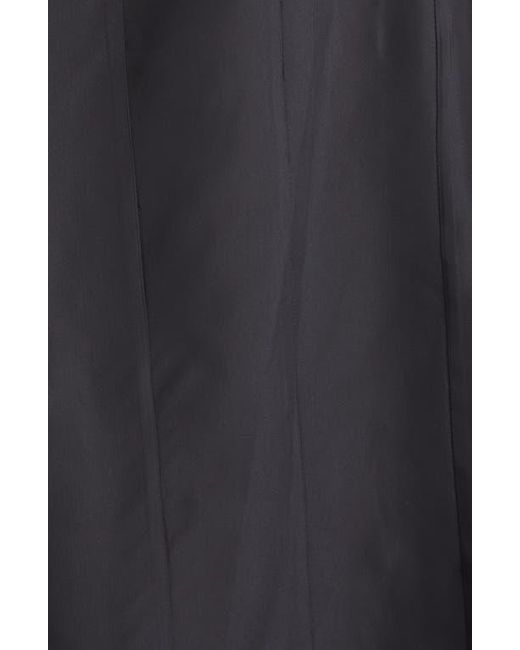Simone Rocha Black Hip Detail Draped Bind Taffeta Dress