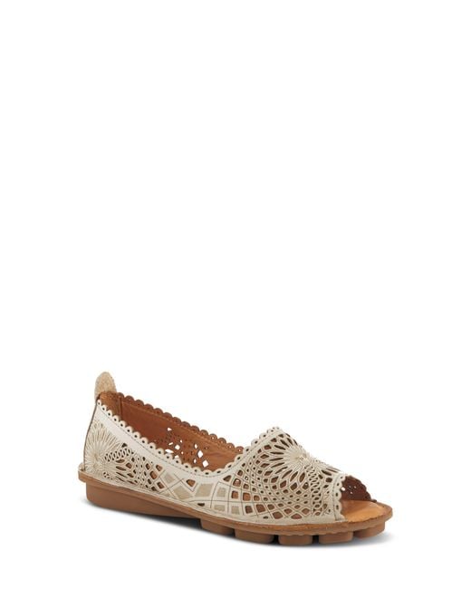 Spring Step Brown Brandal Flat