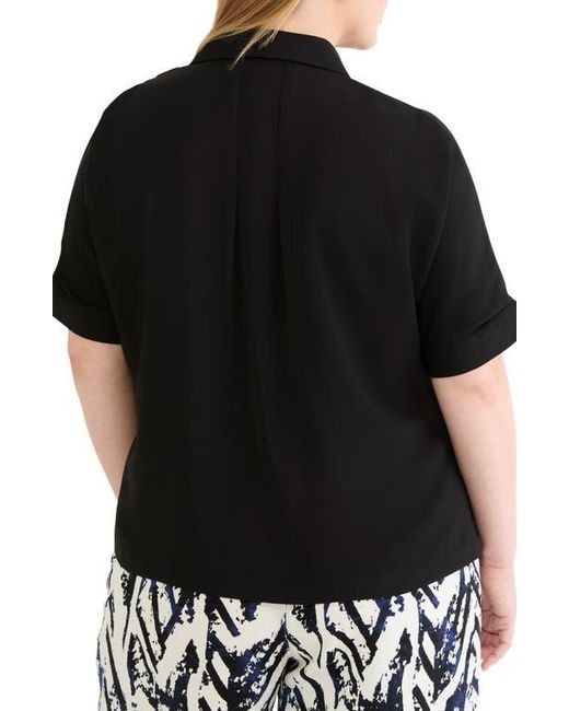 NIC+ZOE Black Devon Button-Up Shirt