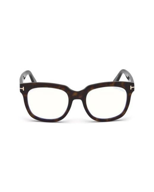 Tom Ford Brown 53Mm Geometric Light Blocking Glasses