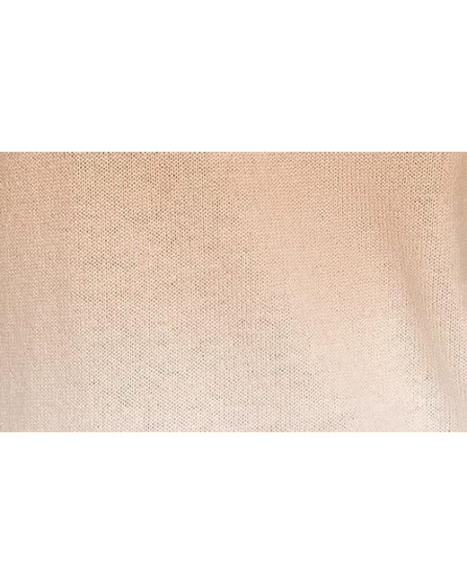 Donna Karan White Ombré Crewneck Sweater