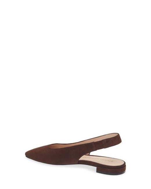 Stuart Weitzman Brown Stassi Slingback Flat