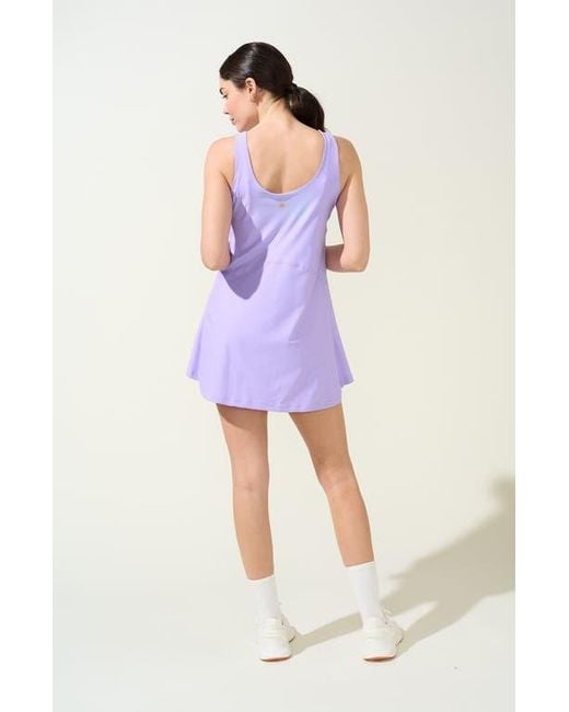 Bobbe Active Purple Breakpoint A-Line Tennis Dress