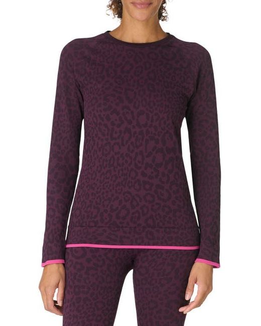 Sweaty Betty Purple Animal Base Layer Top