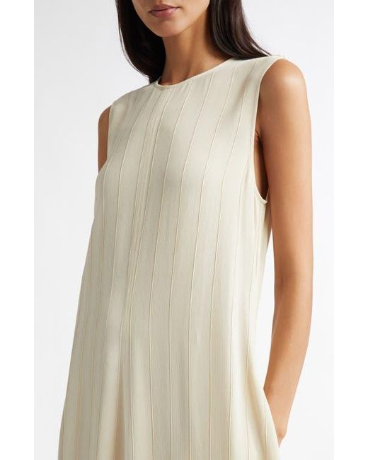 TOTEME Woven Stripe Sleeveless A-Line Dress in Natural | Lyst