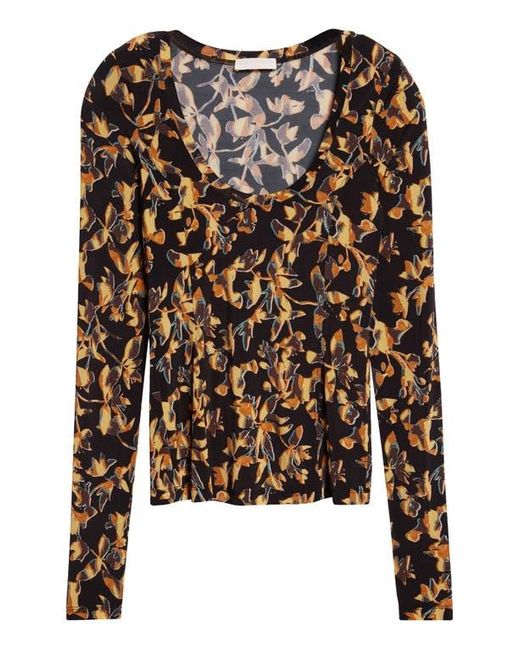 Ulla Johnson Black Aris Long Sleeve Knit Top