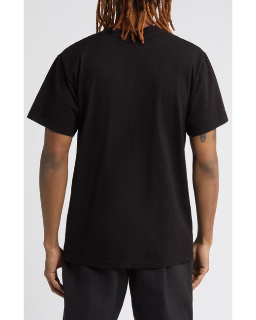 Afield Out Black Chateau Cotton Graphic T-shirt for men