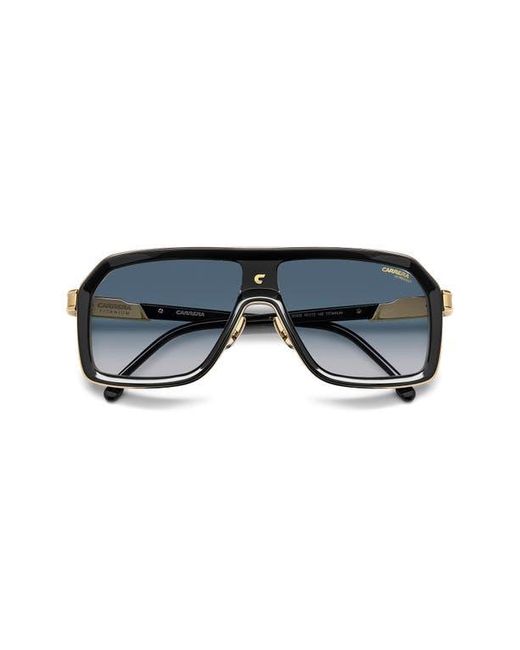 Carrera Blue 60Mm Gradient Rectangular Sunglasses for men