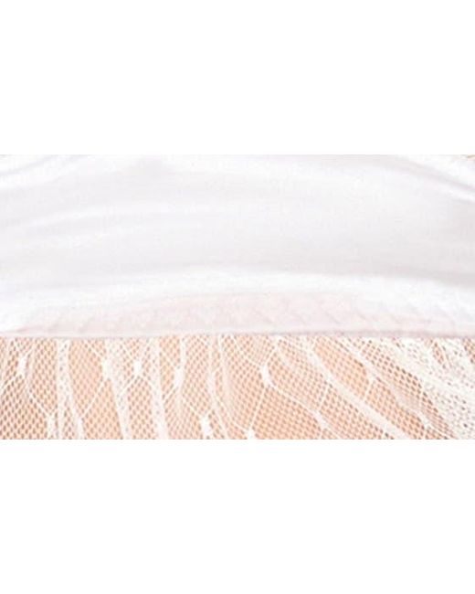 Dreamgirl White Lace & Satin Babydoll Chemise & Panty Set