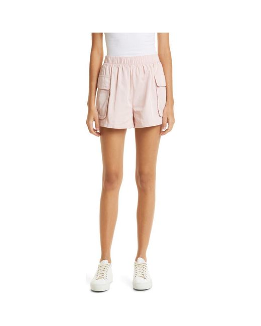 ATM White Pull-On Cargo Shorts