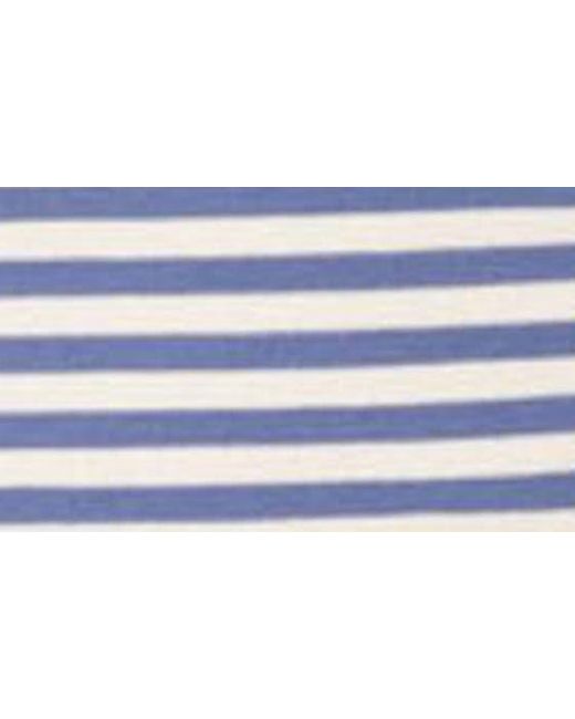 Edikted Blue Lilah Stripe Tube Top