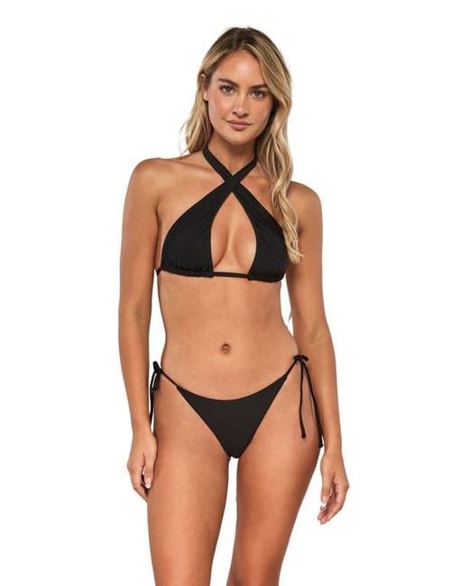 Swim Systems Brown Mila Triangle Bikini Swimsuit Top