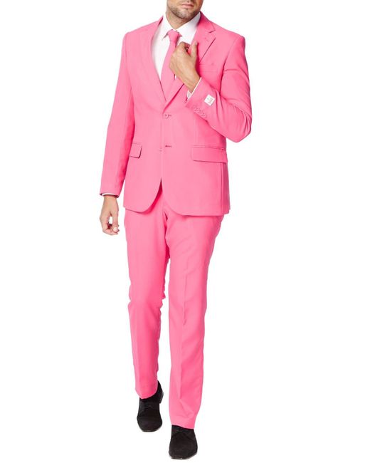 Opposuits Pink 'mr. ' Trim Fit Two-piece Suit With Tie At Nordstrom for men