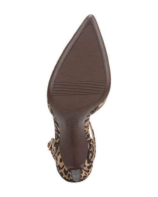 Naturalizer Brown Astrid T-Strap Pointed Toe Pump