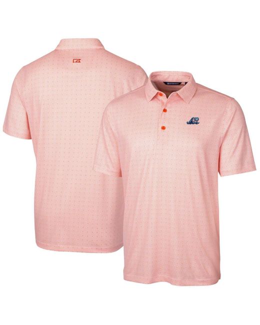 Cutter & Buck Pink West Michigan Whitecaps Big & Tall Drytec Pike Double Dot Print Stretch Polo At Nordstrom for men