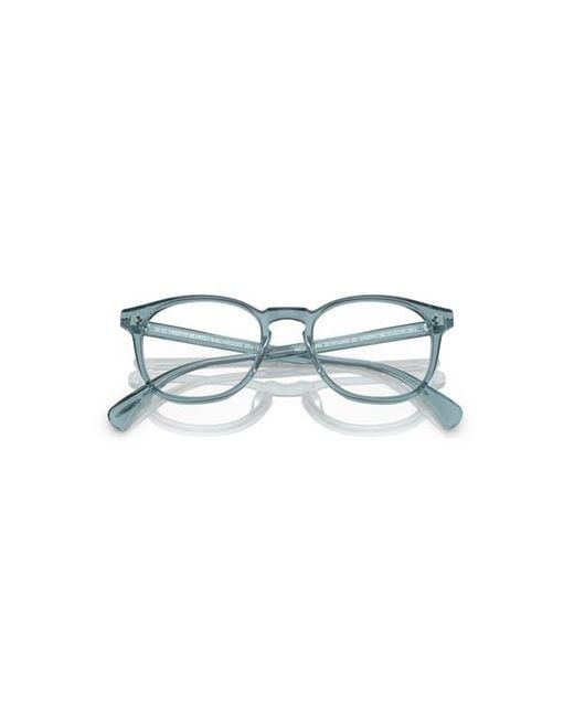 Oliver Peoples Blue 49Mm Round Optical Glasses