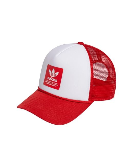 Adidas Originals Red Dispatch Trucker Hat for men