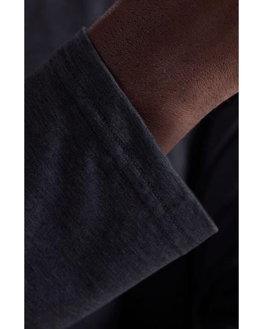 Bugatchi Blue Quarter Zip Pullover for men