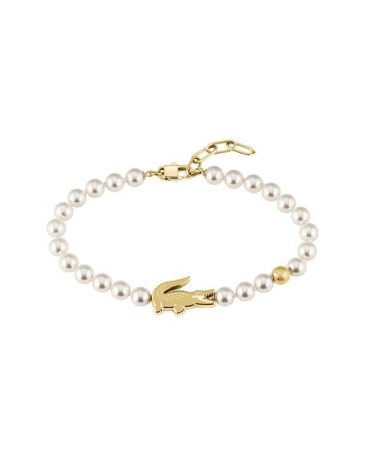 Lacoste White Matchpoint Bracelet for men