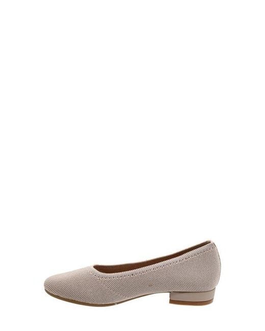 David Tate Gray Runway Ballet Flat
