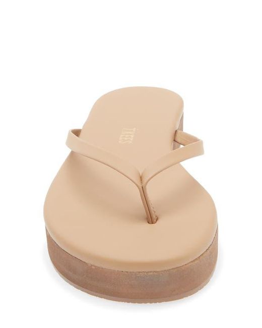 TKEES Multicolor Lily Platform Flip Flop