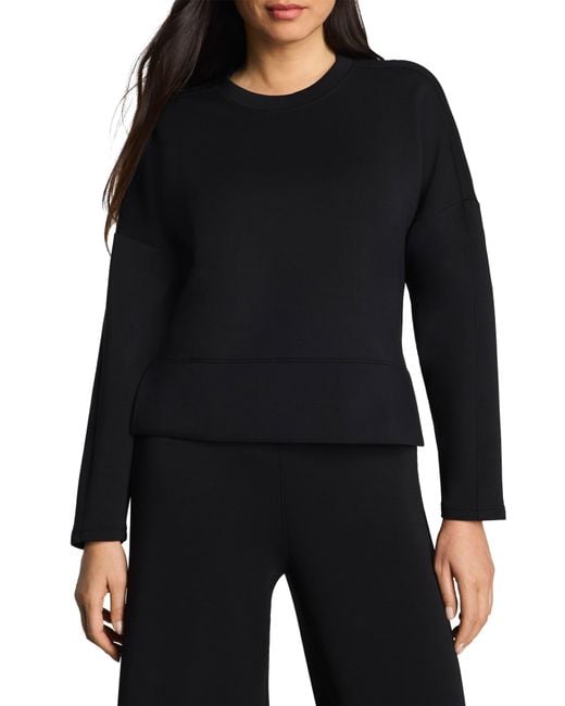 Spanx Black Air Essentials Tunic Sweatshirt