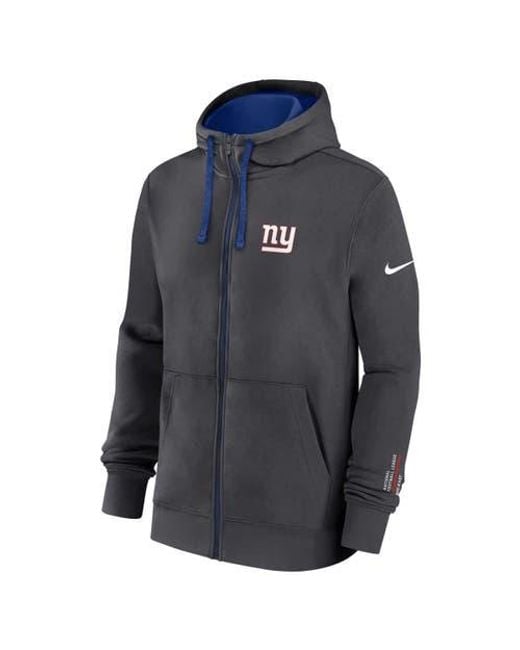 Nike Black New York Giants Primetime Club Full-Zip Hoodie for men