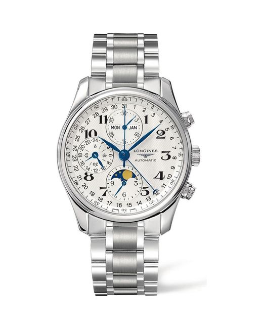 Longines Metallic Master Automatic Chronograph Bracelet Watch, 40Mm