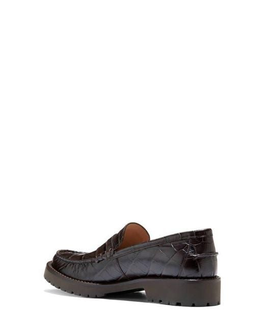Cole Haan Brown Treena Lug Penny Loafer