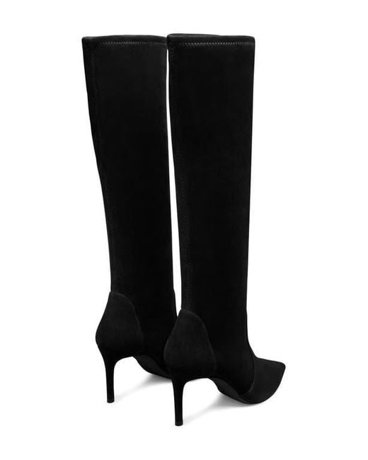 Stuart Weitzman Black Stuart Power 75 Boot