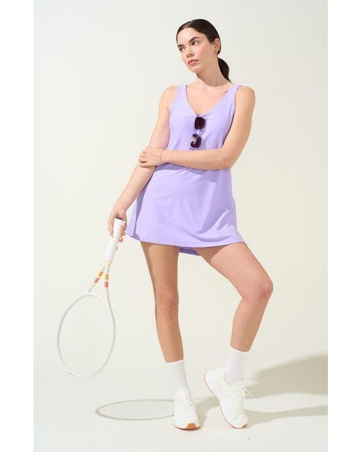 Bobbe Active Purple Breakpoint A-Line Tennis Dress