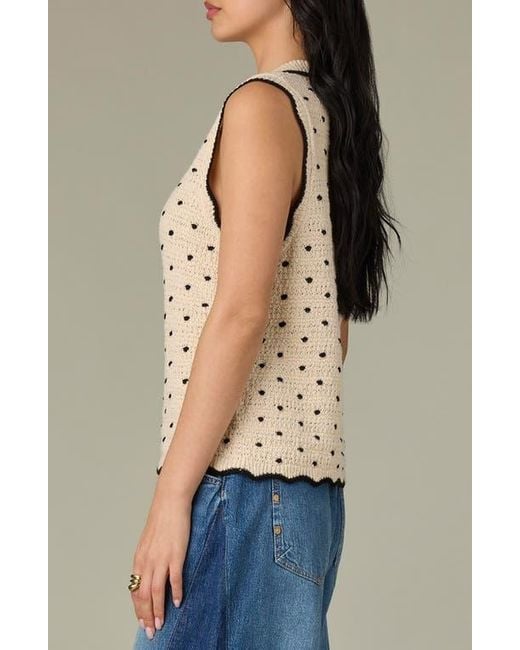Wit & Wisdom Natural Dot Sweater Tank