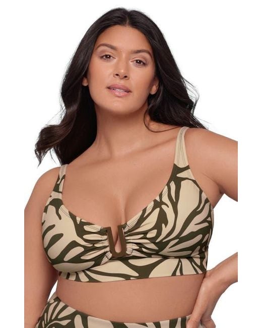 S3 Black U-Wire Adjustable Midkini Swim Top