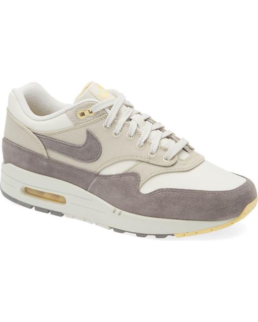 Nike White Air Max 1 Premium Sneaker for men