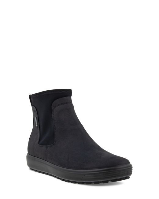 Ecco Soft 7 Waterproof Chelsea Boot in Black | Lyst