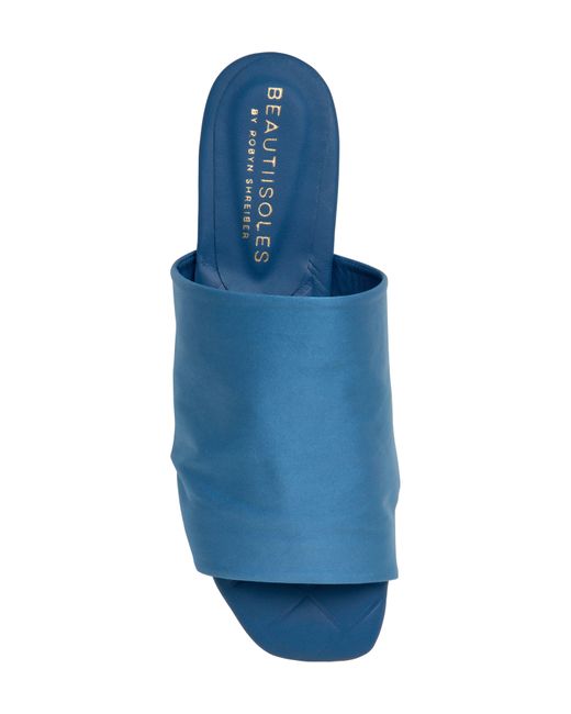 Beautiisoles Blue April Slide Sandal